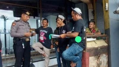 Cipta Kondisi, Sat Samapta Polres Ciamis Giat Pemantauan dengan Sasaran Premanisme di SP 4 Pasar Ciamis