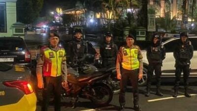 Sat Samapta Polres Ciamis PAM Tarawih Cipta Kondisi Ramadhan 1445 H