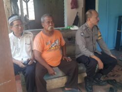 Polsek Cisaga Kontrol Pos Satkamling di Desa Cisaga Saat Malam Hari