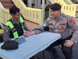 Pastikan Kebugaran Anggota, Dokkes Polres Ciamis Polda Jabar Cek Kesehatan