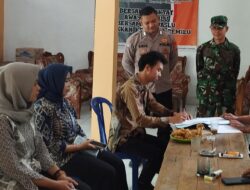 Polsek Sukadana Kunjungan Silaturahmi dengan Aparat Desa Margaharja