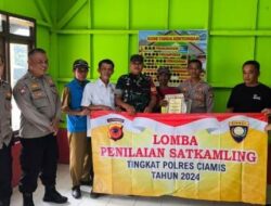 Sat Binmas Polres Ciamis Lakukan Penilaian Tiga Pilar Satkamling di Desa Mekarjaya