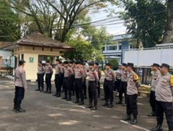 Sat Samapta Polres Ciamis giat Pam Aksi dan Audiensi dari SPPT ke Kantor BPN/ATR Kabupaten