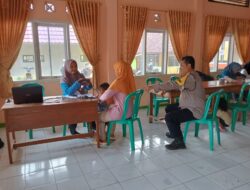 Polsek Sukadana Monitoring Pemeriksaan Kesehatan serta Senam Sehat di Sesa Ciparigi