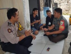 Berikan Rasa Nyaman, Polsek Cimaragas Patroli Dialogis ke Warga di Desa Cidolog