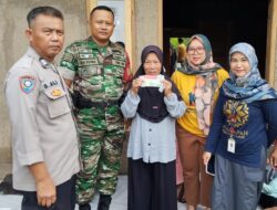 Polsek Ciamis Monitoring Penyaluran PHK di Desa Mekarjaya