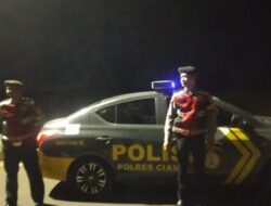 Sat Samapta Polres Ciamis Patroli Malam Hari Antisipasi Balap Liar dan Tindak Kriminalitas