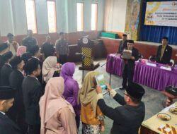 Kapolsek Panawangan Hadiri Pelantikan Panwaslu Desa/Kelurahan di Panawangan