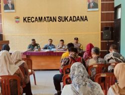 Polsek Sukadana Datang Sampaikan Himbauan Kamtibmas di Rakor Tingkat Kecamatan