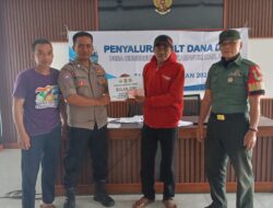 Polsek Panjalu Awasi Penyaluran BLT DD ke Warga Desa Cibeureum