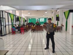 Beri Kenyamanan Beribadah, Polres Ciamis Pastikan Kesigapan Personel Pam di GKI Ciamis