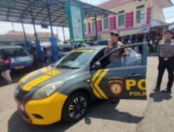 Cegah Kecurangan Penimbunan Bahan Pokok, Satuan Samapta Polres Ciamis Patroli ke Pasar Sindangkasih