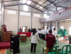 Polsek Cijeungjing Hadiri Pelantikan Pantarlih Desa Kertabumi