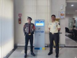 Satuan Samapta Polres Ciamis Intensifkan Patroli Biru ke Perbankan di Pusat Kota
