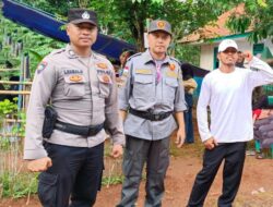 Polsek Sukadana Koordinasi Bersama Warga Desa Salakaria Cegah Gangguan Kamtibmas