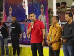 Kapolres Ciamis Tutup Turnamen Bola Voli Kapolres Cup Peringatan Hari Bhayangkara ke-78
