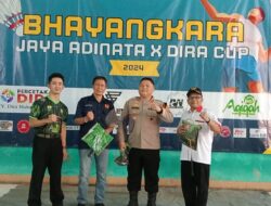 Hari Bhayangkara ke-78, Wakapolres Ciamis Buka Kegiatan Turnamen Bulutangkis