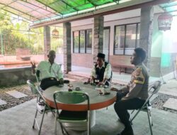 Perkuat Sinergitas, Polsek Lakbok Polres Ciamis Koorkom ke Perangkat Desa Tambakreja
