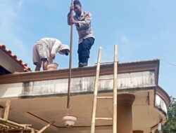 Polsek Rajadesa Monitoring Rehab Aula Desa Tanjungsari