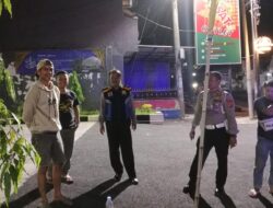 Berikan Rasa Nyaman, Polsek Banjarsari Polres Ciamis Patroli Biru di Obvit Hadapi Pilkada Serentak