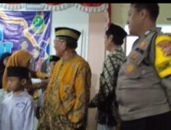 Polsek Lakbok Polres Ciamis Siagakan Anggota di Gebyar Muharram Santunan ke Anak Yatim