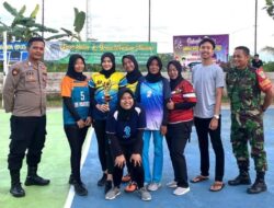 Polsek Ciamis Monitoring Turnamen Bola Voli Peringatan HUT ke-79 RI Tingkat Desa Werasari
