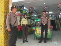 Sat Samapta Polres Ciamis Koorkom ke Satpam Toserba Pajajaran Cikoneng Antisipasi Gangguan Kamtibmas