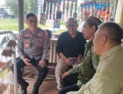 Jumat Curhat, Polsek Sukadana Polres Ciamis Ngobrol Bareng BPD Sukadana Soal Kamtibmas