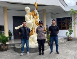 Lima Personel Polres Ciamis Siagakan Personel di Gereja Katolik Santo Yohanes Pembabtis Ciamis