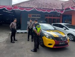 Cegah Gangguan Kamtibmas, Sat Samapta Polres Ciamis Patroli Dialogis ke Kantor Bulog Ciamis