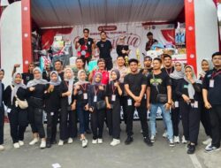 Polsek Ciamis Polres Ciamis Monitoring Jalan Santai Peringatan HUT ke-79 RI di Karang RW 29