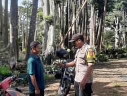 Polsek Cikoneng Sambang ke Dusun Gunungrasa dalam OPS Mantap Praja