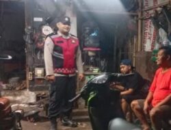 Cipkon Di Jam Rawan, Personel Polsek Sukadana Polres Ciamis Patroli Kamtibmas Hingga Subuh