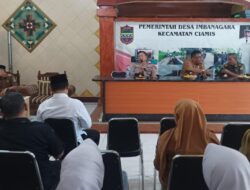 Polsek Ciamis Datang Sampaikan Himbauan Kamtibmas di Rakor Tingkat Kecamatan Ciamis