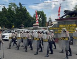 Tingkatkan Kemampuan, Satuan Samapta Polres Ciamis Latihkan Personel Dalmas