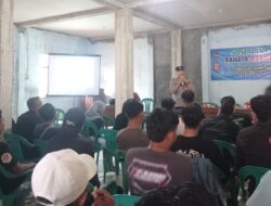 Polsek Banjarsari Polres Ciamis Ikut Sosialisasikan Bahaya Narkoba ke Warga Desa Ratawangi