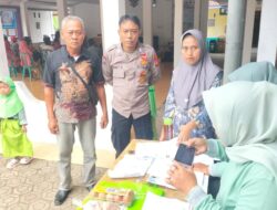 Polsek Lakbok Polres Ciamis Monitoring Pembagian PMT ke KRS Desa Kutawaringin