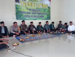 Polsek Kawali Polres Ciamis Hadiri Majelis Ta’lim Yaumul Ijtima di Gedung Dakwah Lumbung