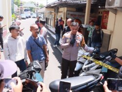 Kapolres Ciamis Pinjam Pakaikan BB Ranmor ke Korban Pembegalan di Ciamis