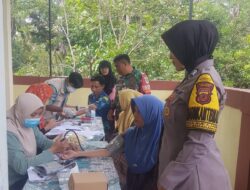 Polsek Sukadana Jaga Kondusifitas Dengan Sambang ke Kantor Desa