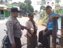 Datangi Tokoh Masyarakat, Anggota Polsek Kawali Koorkom Kamtibmas Jelang Pilkada Serentak