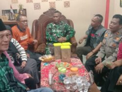 Cipta Kondisi, Polsek Banjarsari Datangi Calon Kades Banjarsadi Jelang Pencoblosan