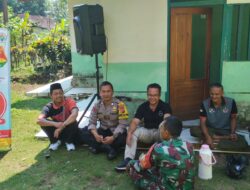 Cooling System, Polsek Cijeungjing Polres Ciamis Koorkom Kamtibmas Jelang Pilkada di Desa Kertaharja