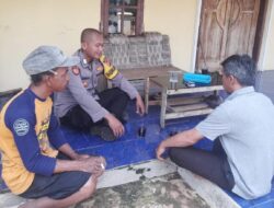 Ops Mantap Praja, Polsek Rancah Polres Ciamis Cooling System ke Tokoh Desa Kaso Tambaksari