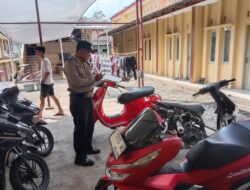 Personel Polsek Ciamis Datangi TKP Pencurian Kendaraan Bermotor di Halaman Kos-Kosan