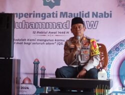 Polsek Rancah Polres Ciamis Ikuti Peringatan Maulid Nabi Muhammad SAW di SLBN Rancah