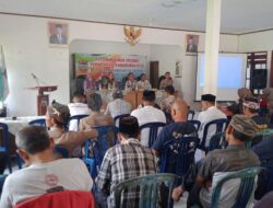 Polsek Cikoneng Datang Sampaikan Himbauan Kamtibmas di Rakor Tingkat Desa Gegempalan