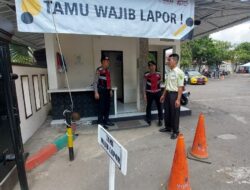 Tiga Personel Samapta Patroli Dialogis Sasar Kantor Pengadilan Agama Beri Imbauan Kamtibmas