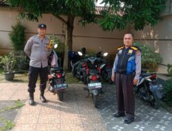 Berikan Rasa Aman, Polsek Banjarsari Polres Ciamis Monitoring Ibadah Minggu di GPDI