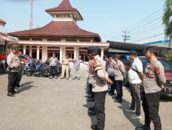 Polsek Pamaricab Bersiaga Saat Proses Pilkades PAW Kades Kertahayu